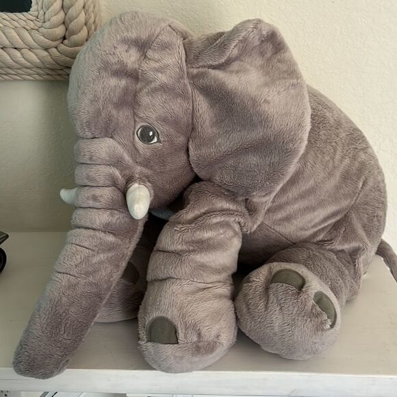Ikea Big Stuffed Elephant Plush Animal - Picture 2 of 3